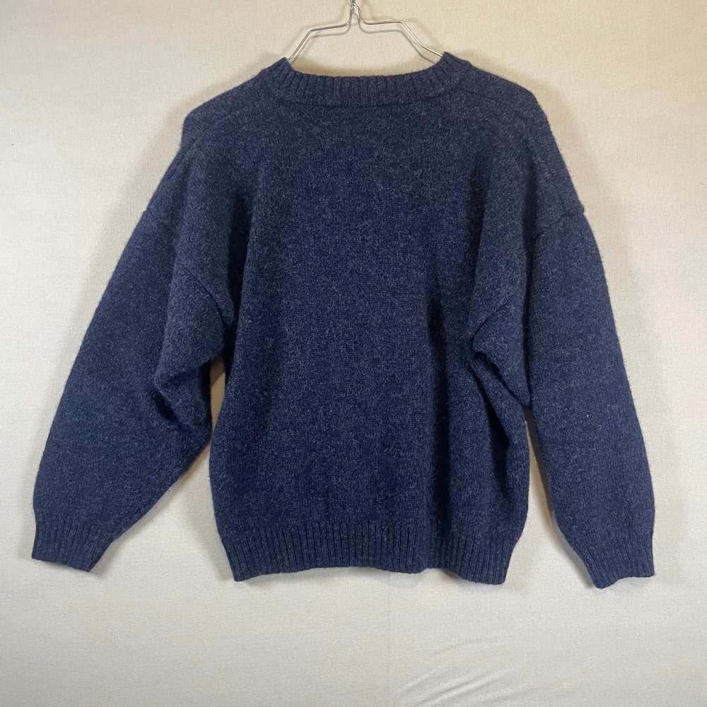 Eddie Bauer Nordic Fair Isle Full Zip Cardigan Sweater Lambswool - Size L - Picture 3 of 6